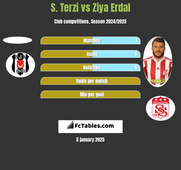 S. Terzi vs Ziya Erdal h2h player stats