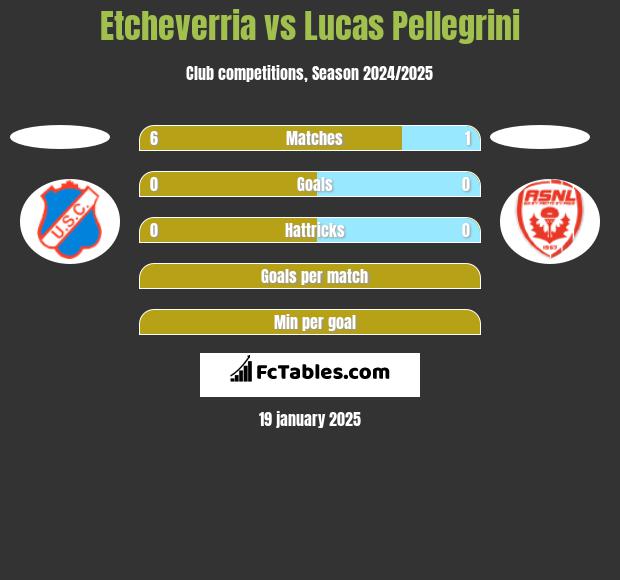 Etcheverria vs Lucas Pellegrini h2h player stats