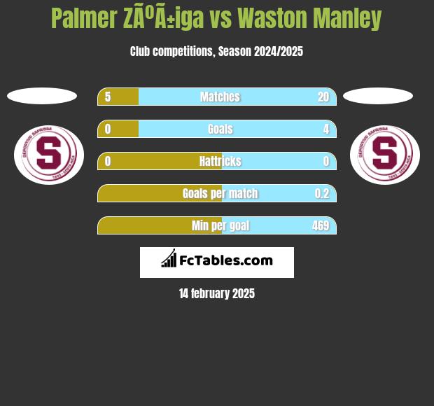 Palmer ZÃºÃ±iga vs Waston Manley h2h player stats