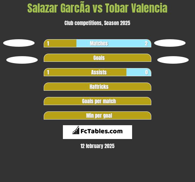 Salazar GarcÃ­a vs Tobar Valencia h2h player stats