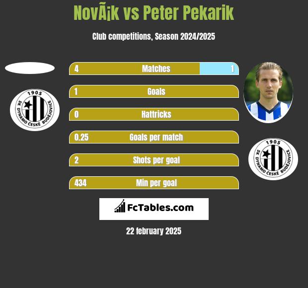 NovÃ¡k vs Peter Pekarik h2h player stats