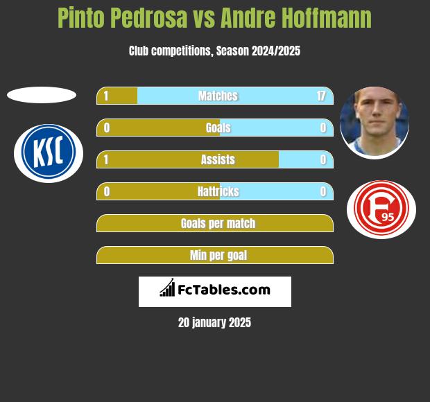 Pinto Pedrosa vs Andre Hoffmann h2h player stats