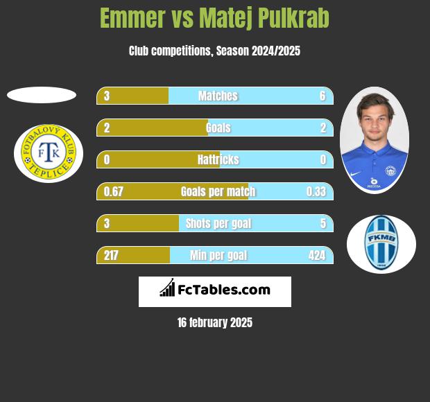 Emmer vs Matej Pulkrab h2h player stats