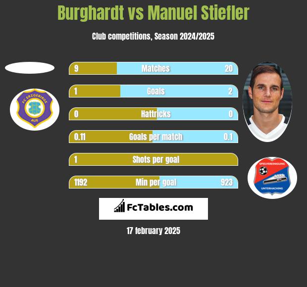 Burghardt vs Manuel Stiefler h2h player stats