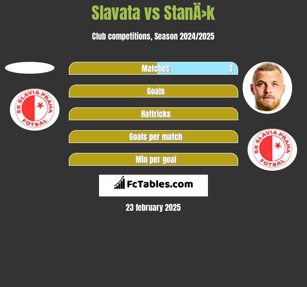 Slavata vs StanÄ›k h2h player stats