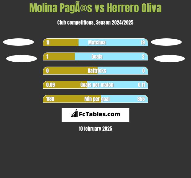 Molina PagÃ©s vs Herrero Oliva h2h player stats