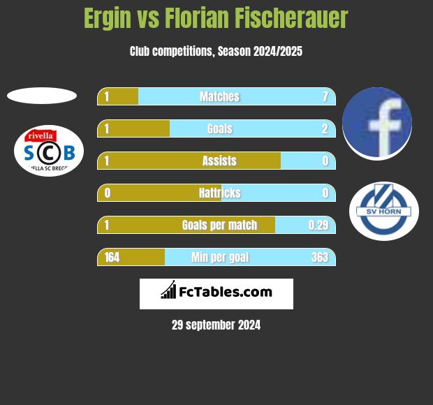 Ergin vs Florian Fischerauer h2h player stats