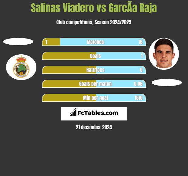 Salinas Viadero vs GarcÃ­a Raja h2h player stats