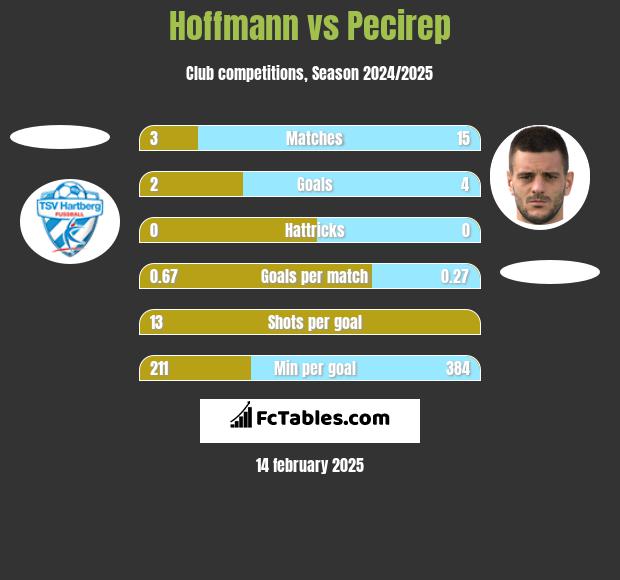 Hoffmann vs Pecirep h2h player stats