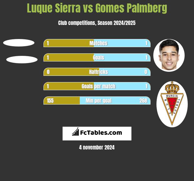 Luque Sierra vs Gomes Palmberg h2h player stats