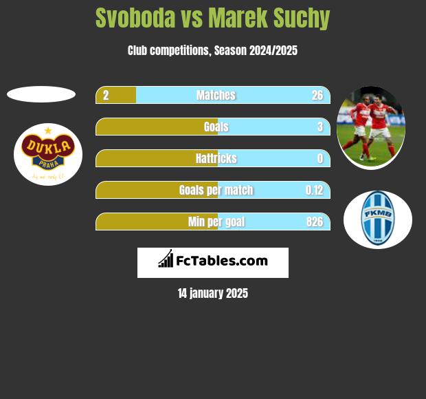 Svoboda vs Marek Suchy h2h player stats