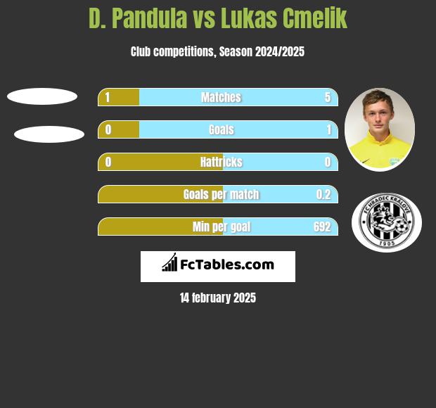 D. Pandula vs Lukas Cmelik h2h player stats