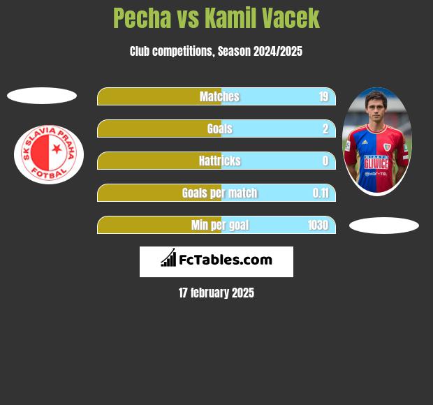 Pecha vs Kamil Vacek h2h player stats